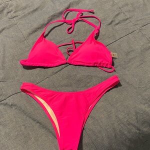 SHEIN Vibrant Pink Bikini Set